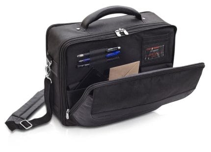DOCTOR'S maletín médico sarga. Negro Elite bags EB00.003