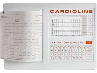 Electrocardiógrafo Cardioline ECG100S De 6 Canales 12 derivaciones