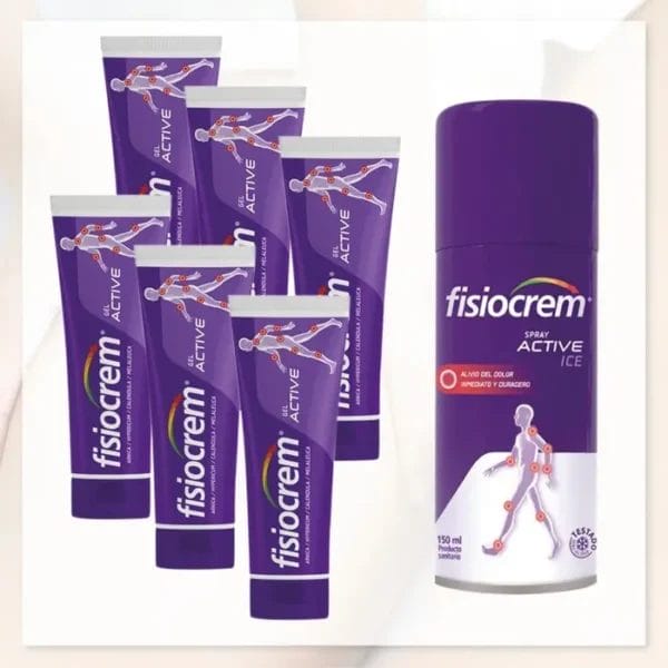 Pakket Fisiocrem Active Gel 250ml + GRATIS Active Ice Spray 150ml